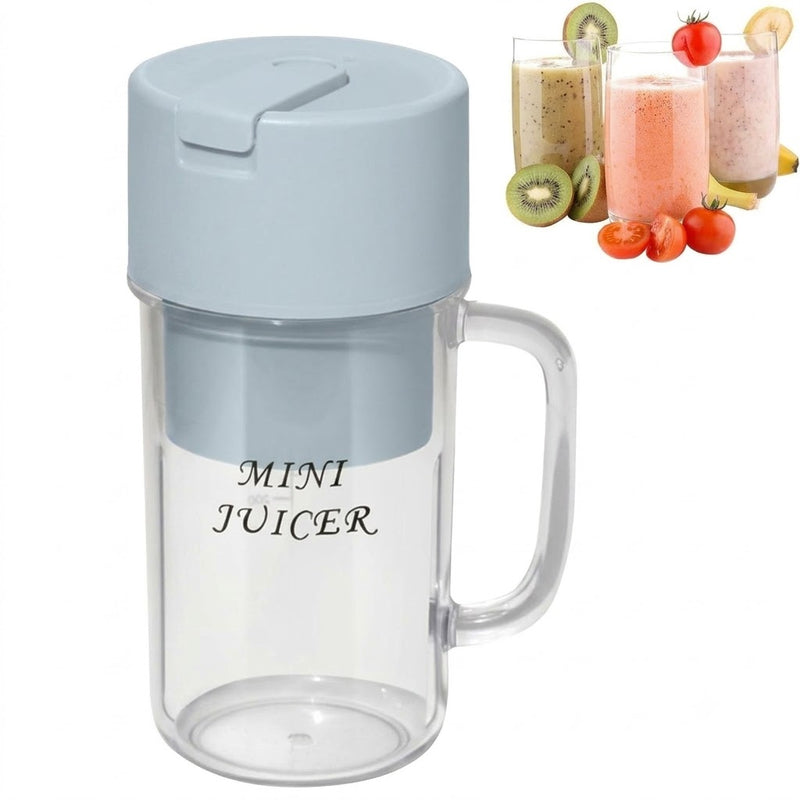 The Crusher Juicer is a compact, mug