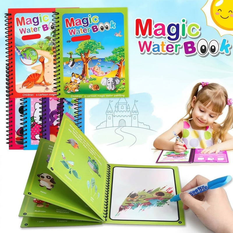 Magic Water Coloring Book