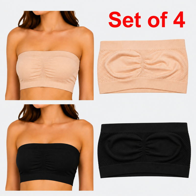 Strapless Soft Tube Bra for Women – Non-Padded Comfortable Everyday Support