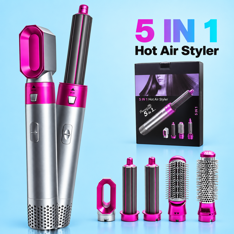 5-in-1 Hot Air Hair Styler Brush